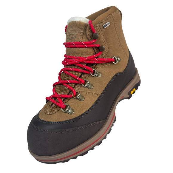 Ugg Bracken Lace Chestnut Suede Leather Boots Women’s Size 9 - Picture 3 of 11